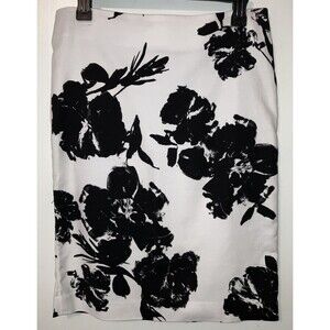 Rafaella Women's Skirt Size 6 Geometric Floral Midi Party Career Romantic Lady